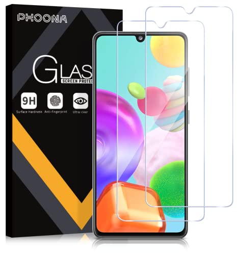 Phoona 2 Stück Schutzfolie für Samsung Galaxy A41 6.1,Schutzglas für Samsung A41 folie,Anti-Kratz,9H Härte,Anti-Blasenfrei,Ultra-HD Displayschutzfolie