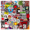 100 Rock Aufkleber für Musikbands | Wasserfeste Vinyl-Aufkleber für Laptops, Wasserflaschen, Motorräder und mehr | Trendiges Hip-Hop- und Graffiti-Design für Jugendliche und Erwachsene