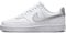 Nike Damen Court Vision Lo Nn Walking-Schuh, White/Metallic Silver-White, 40 EU
