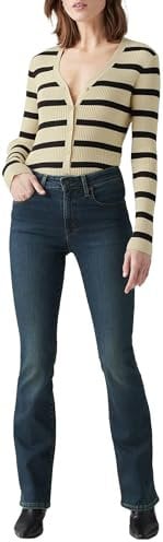 Levi's 725 High Rise Bootcut, Jeans Donna, Blue Swell, 27W / 30L