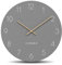 Cander Berlin MNU 2640 C XXL Wanduhr lautlos 40 cm ohne Ticken analog Wohnzimmer modern Vintage grau Holz-Zeiger groß