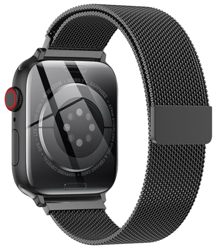 Originale Loop Milanese in Acciaio Inossidabile Compatibile con Apple Watch Cinturino 49mm 46mm 45mm 44mm 42mm 41mm 40mm 38mm, per iWatch Ultra 2/Ultra, SE, 10 9 8 7 6 5 4 3 2 1