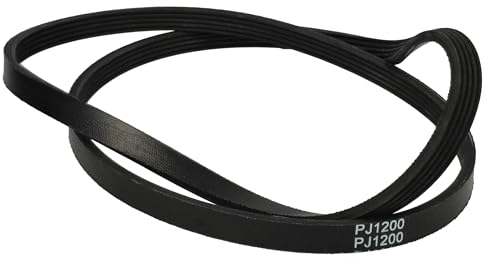 vhbw Keilriemen kompatibel mit AEG Lavamat 64820, 64840, 64845, 64846, 64848, 64842, 64843, 64840 L, 64841 Wäschetrockner - 120 cm Schwarz