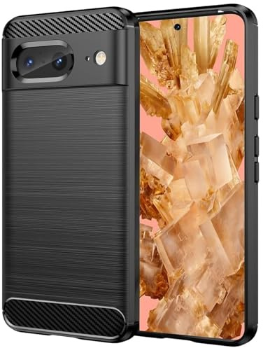 CoolGadget für Google Pixel 8 Carbon Brush Hülle, TPU Case im Carbon-Look, stoßdämpfend & rutschfest, kompatibel mit Google Pixel 8 (6,2 Zoll)