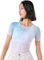 INBIKE Fahrradtrikot Radtrikot Rennrad Trikot Funktionsunterhemd Sportshirts Damen Kurzarm Fahrradbekleidung Sommer Atmungsaktiv Feuchtigkeitstransport Schnell Trocknend Blau M/L