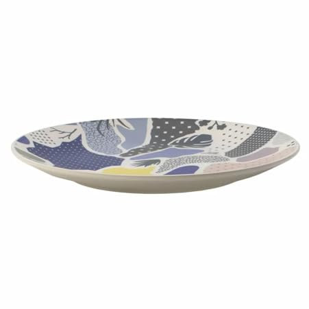 Verlo Flacher Teller 20 cm, Kollektion MOOD, matte Oberfläche, robustes Porzellan, geometrische Farbmuster, Porzellanteller | Hochwertiges Speiseteller | Spülmaschinenfest, mikrowellensicher Essteller