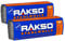 RAKSO Stahlwolle mittel 0-400 g, 2 Banderolen à 200g, glättet Holz, entfernt Schmutz auf Kacheln/Steinböden, poliert Kupferrohre/Fittings