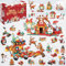 Adventskalender 2024, Weihnachtsbaustein-Countdown-Kalender für Jungen und Mädchen, 24-tägige Weihnachtsszene mit Überraschungen zum Sammeln, Weihnachtsgeschenke für Kinder und Erwachsene