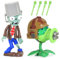 2PCS Plants and Zombies Toys Action Figures Zombies PVZ Toys Set Plants Toys PVC,Peashooter and Zombies vs Shooting Toys,Great Gifts for Kids and Fans,Birthday and Christmas Party