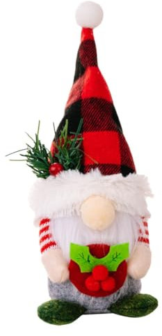 Cabilock Wichtel Figur Gnom-Ornament GNOME Ornaments Dänemark Norwegen Nisse Puppe Plüschzwergpuppe Weihnachtsdekorationen Cute Christmas Decor Zarter Gnom Entzückendes Gnomendekor Vlies