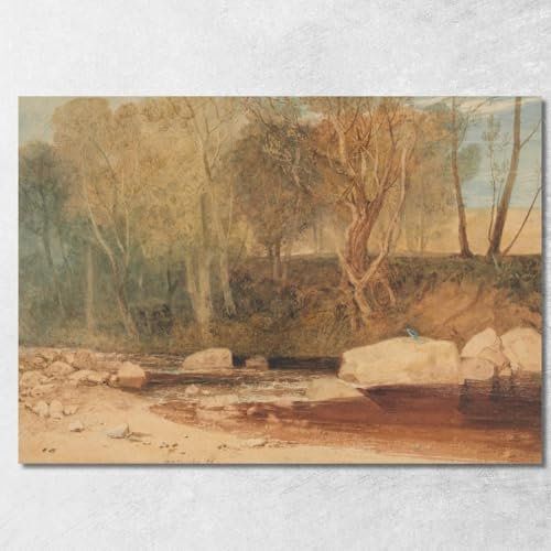 Über Washburn Joseph Mallord William Turner jwt91 Kunstdruck auf Leinwand, Fine Art, gerahmt, fertig zum Aufhängen, hochwertig, 170 x 120 cm
