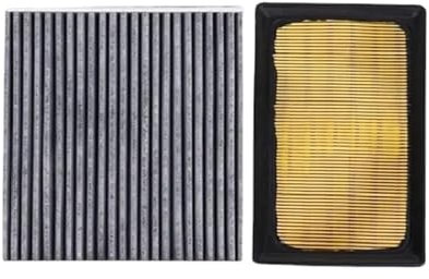 VHJIO Luftfilter Innenraumfilter for Toyota Aqua NHP10 1.5L Hybrid 2011–2020 for AYGO 1.0L Autofilter OEM 1780121060 8713930040 Innenraumfilter(2 Pcs Filter Set)