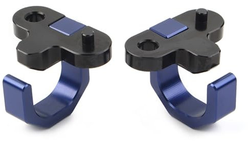 MKVAXR 2Pcs Aluminum Motorcycle Rear Brake Line Hose Snap Clamp Blue, for Suzuki, RM125 DR650SE RM250 DRZ400S DL650 DRZ400SM DL1000 Motorcycle Brake Hose Clamp