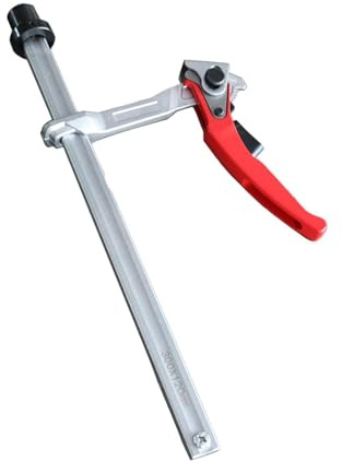 HAUTFENM Quick Ratchet Bench Clamp Quick Press Clamp Quick Release Stable Hold Work Bench Woodworking Table Workbench Table Clamp, Dia 28mm