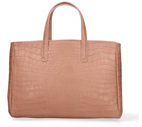 Gave Lux Damen-Handtasche aus echtem Leder, hergestellt in Italien, 38 x 24 x 16 cm