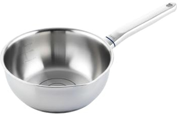 Johann Lafer – Sauteuse Edelstahl Pfanne 20 cm 1,5 L mit Öl-Dosiersystem | Akkutherm-Speichersystem & hitzeisoliertem Griff | für Induktion, Backofen & Spülmaschine geeignet