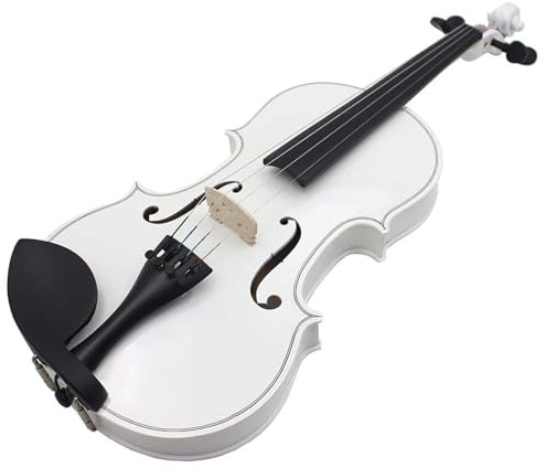Professionelle Violinen Geigenset Weiß Für Erwachsene Anfänger Aus Linde(White beginner's set)