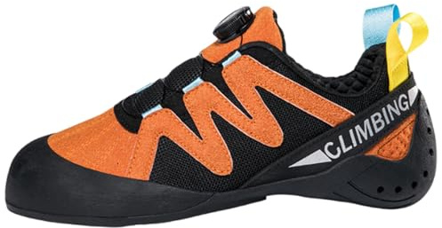 Zeihyeurus Pies De Gato Transpirables,Zapatos de Escalada para jóvenes,Zapatos de Escalada para Interiores y Exteriores,Ligeros,Respirable,para Principiantes En Interiores