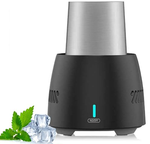Portable Beverage Chiller, Electric Drink Cooler with Dual Mode, Fast-Freezing for Cans and Bottles, Temperature Range -2°C to 8°C, Perfect for Home Bar and Parties