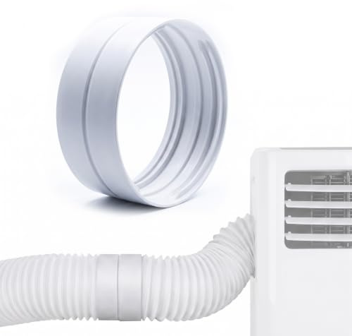 Air Conditioning Hose Extension 150mm 5.9 Inch, Universal Portable Aircon Conditioner Exhaust Connector, Air Con Hose Adapter Fits Clockwise & Counter-Clockwise Thread, AC Vent Pipe Extender