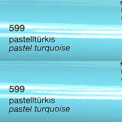 Unbekannt 11€/m² Oracal Plotterfolie Glanz 751c 599 Pastell-Türkis 63 cm Breite gegossene Plotter Möbel-Folie selbstklebend High Performance cast
