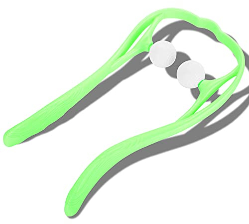 Nacken Massagegerät, Roller Ball Selbstmassage Werkzeug, Manuelle Selbstmassage Triggerpunkte Massagegerät Schulter Nacken Rückenschmerzen Entlasten Massagegerät(Grün)