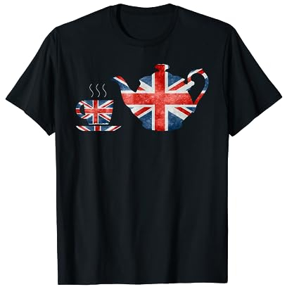 This is my British Teapot Cup of Tea British Flag T-Shirt