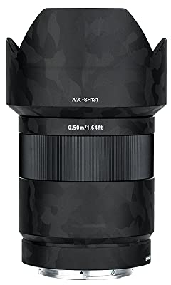 Anti-Kratz-Kameraobjektiv-Schutzfolie für Sony FE 55 mm f/1.8 ZA SEL55F18Z Objektiv – 3M-Aufkleber Schutzfolie, Schatten-schwarze Aufkleber