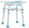 Health Line Massage Products Tabouret de Douche Robuste de 250 kg, Montage sans Outils, Hauteur réglable, siège rembourré pour Personnes âgées, handicapés et blessés