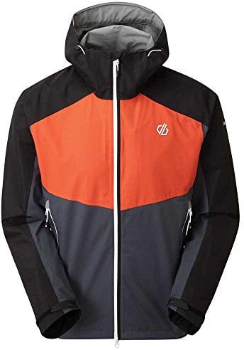 Dare 2b Touchpoint Leichte, wasserdichte und atmungsaktive Stretch-Jacke mit Kapuze und Zwei-Wege-Reißverschluss
