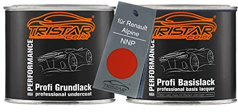 TRISTARcolor Autolack Set Dose spritzfertig für Renault/Alpine NNP Rouge Flamme Nacre/Vlamrood Nacre Grundlack + Basislack 1,0L