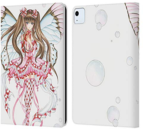 Head Case Designs Offizielle Nene Thomas Rosa Champagner Anime Feen Leder Brieftaschen Handyhülle Hülle Huelle kompatibel mit Apple iPad Air 2020/2022