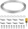 Abimars cable de acero inoxidable, cable de acero inoxidable 304 de 20m, con Cable Dedales, Mangas de aluminio, Destornillador，perfecto para plantas de apoyo de escalada, guía de iluminación