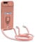 yanasuo Camera Protection Lanyard Phone Case for iPhone 8 Plus/7 Plus/6s Plus/6 Plus, Card Holder, Slide Camera Cover, Silicone Cord Strap rope Shell TPU Shockproof Bumper Cover-Pink