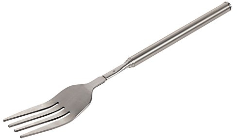 Jerliflyer Tenedor telescópico, Tenedor Delantero telescópico Tenedor telescópico de Acero Inoxidable Tenedor retráctil de Postre de Fruta Tenedor retráctil de Cena Tenedor retráctil de Barbacoa