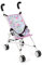 Bayer Chic 2000 Puppenbuggy Roma, Puppenwagen, Mini-Buggy, Flowers, rosa, 601-53, 50 x 29 x 57 cm