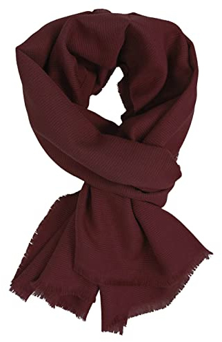 Rotfuchs Rideau pour homme en coton uni pour femme - Rouge foncé - Léger - Fabriqué en Allemagne