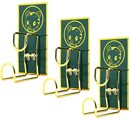 3 stück Badezimmer Waschbecken Haken,Badezimmer-Waschbecken-Haken,für Waschbecken, Schlüssel, Handtücher, Taschen.(Tiger)