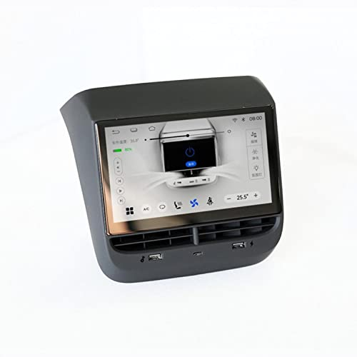 Système de Divertissement d'écran IPS pour siège arrière Compatible avec Les Accessoires Tesla Model 3/Y 2019+ - Unité de tête d'écran arrière, écran Tactile de 7 avec sans Fil Carplay