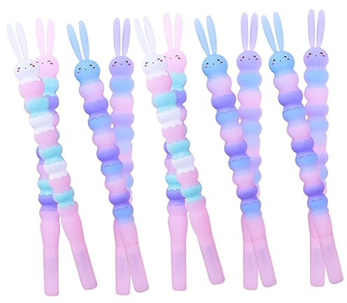 NUOBESTY 10pcs Rabbit Element Sign Pens Ice Cream Rabbit Gel Pens Bulk Pack Student Writing Accessories