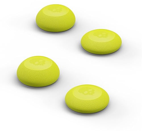 Skull & Co. Convex Thumb Grip Caps Joystick Cap Analog Stick Cover Thumbstick Grip Cover for Xbox (XSX/XB1) Controller - Neon Yellow, 2 Pairs (4pcs)