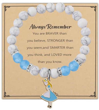 MYSOMY Alice inspirierte Geschenke Alice Armband Märchen Schmuck für Sie Märchen Liebhaber Film Merchandise Alice Fans Geschenke