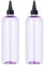 Yebeauty Haarfarben-Flasche, transparent, Violett, 2 Stück, 500 ml, Haarfärbeflaschen-Applikator mit aufdrehbarem Deckel