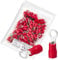 Chanzon 100pcs Red Ring Terminals - #8 M4 - UL Listed Insulated PVC Eyelet Wire Connector 22-16AWG Gauge Electrical Crimp Connector for Boat Truck Stereo Car