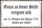 Blechschild 20x30 cm Genau an Dieser Stelle ereignete Sich ... absolut gar Nichts!! lustige Wand Deko Bar Kneipe Haus Sammler Geschenk