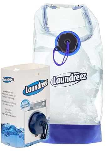 Laundreez Travel Clothes Portable Washing Machine Wash Your Clothes On The Go WaterProof Dry Bag Camping Holiday Travel Essentials