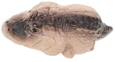 BEBEMOKO Tea Pet Figurine Mini Krokodil Statue Resin Niedliche Dekoration Für Innen Und Außen Vielseitiges Ornament Für Haus Und Garten Langlebig Und