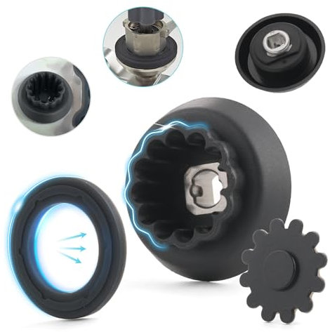 TGHongKy 12 Denti Guide di Accoppiamento Ingranaggi per Monsieur Cuisine Plus SKMK 1200 A1/B2 Guida di Accoppiamento Ingranaggi con Guarnizione in Gomma di Lama