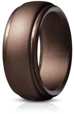 Sopodbacker Ring Ringe Damen Bijouterie Herren Flexible Frauen Ehering 8Mm Breiter Finger Ring Party Boho Punk Männer 8 Bronze