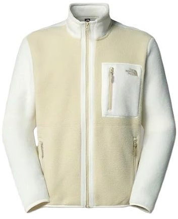 THE NORTH FACE Yumiori - Giacca in pile da uomo, con cerniera, colore: Gravel/Bianco Dune/Grape, S